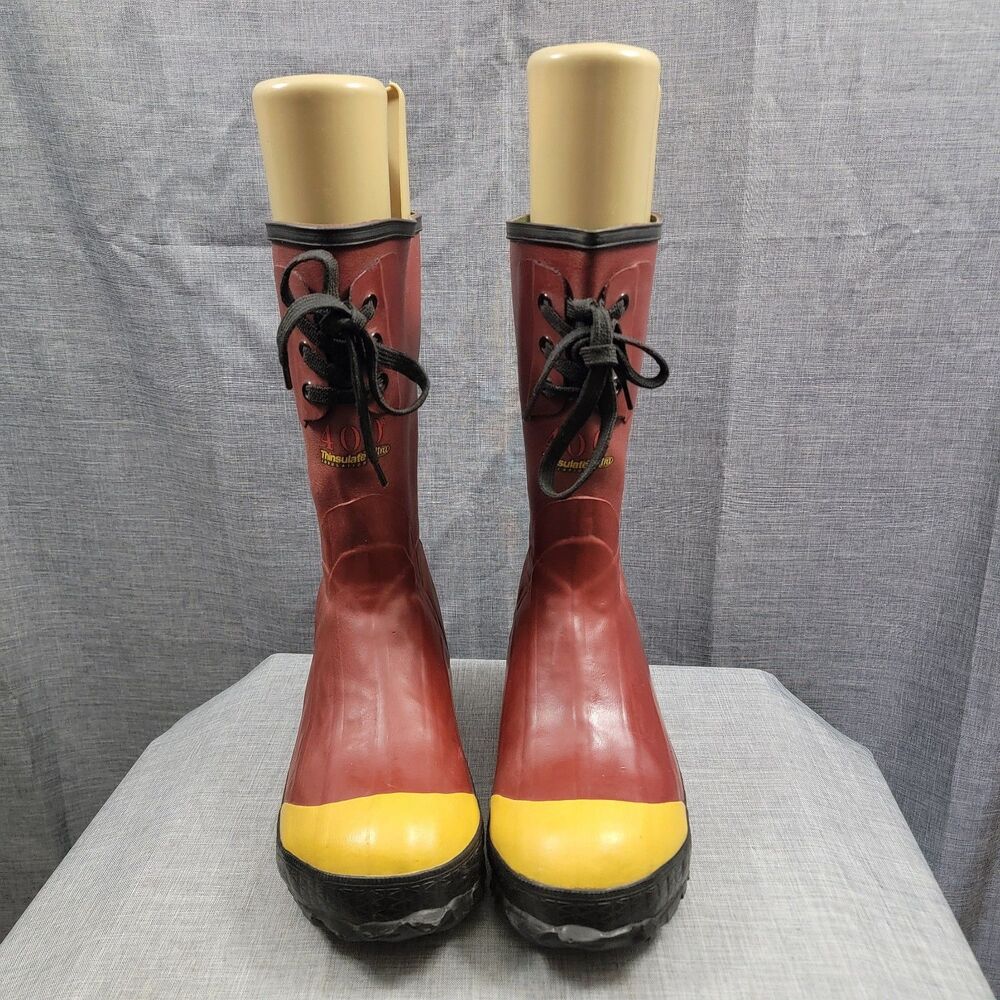 Red Wing Worx Overshoes Waterproof Steel Toe Boots 400 Thinsulate Ultra Men's 6